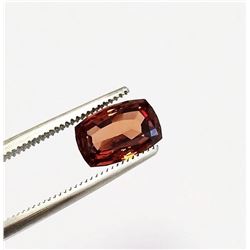 3.12ct Radiant Cut Natural Malaya Garnet