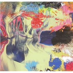 Original LangdonArt painting "LangdonArt The Cave La caverne" 4x4"peinture originale par LangdonArt