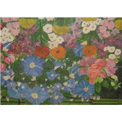 Original painting 'Flowers' by  "Roselinesouriante Gaudreault" - peinture originale 'Fleurs'