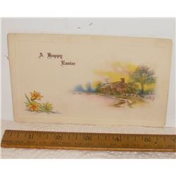 For your collection Antique Easter postcard made in USA stiil not used - tres vieille postecarte