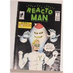 comic book black and white drawings- ReactoMan - 3 1987  - bande dessinee dessins blancs et noirs