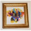 Image 1 : 2nd view painting "LangdonArt The Black Cross Feathers" - peinture 2e vue:"LangdonArt Croix noire...