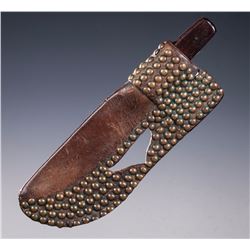Blackfoot Tacked Knife Sheath with Knife