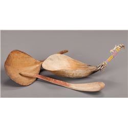 Three Native Carved Spoons
