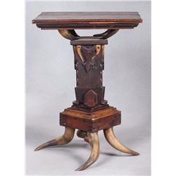 Folk Art Style Horn Table