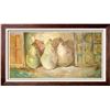 Image 1 : ALICIA QUAINI 30x60 ORIGINAL Signed Still Life CANVAS PAINTING RARE SALE