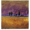 Image 2 : Modern Landscape Signed Original Painting on Paper Colorful Great Style Art