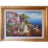 Image 1 : European Scenic Landscape Water Flower Detail Texture Frame Museum Quality Painting Impressionism Ar