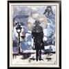 Image 1 : Evening in Paris Textured Original Acrylic Palette Knife Painting on Cavnas