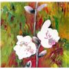 Image 5 : Fantastic Large Original Textured Floral Acrylic Painting Janier Signed Art