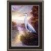 Image 5 : MP Elliott Fantastic Marsh Egret Realism Colorful Impressionstic Painting Original