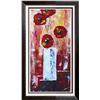 Image 4 : Fantastic Colorful Thick Texture Bold Floral Original Painting Canvas Janier