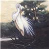 Image 3 : American Beauty Egret Realism Huge Original Painting on Canvas