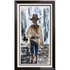 Image 4 : Cowgirl Textured Original Painting Acrylic Palette Knife Janier