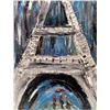 Image 2 : PARIS France Eiffel Tower Original Acrylic on Canvas Janier Pop Art Painting
