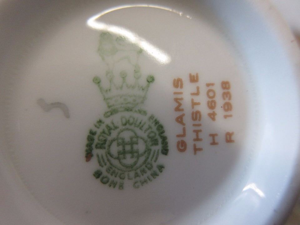 Royal Doulton "Glamis Thistle" china