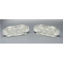 R. LALIQUE, FRANCE. "Auriac" - An unusual pai...