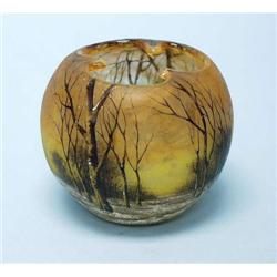 ART NOUVEAU - DAUM, NANCY - A rare " Winter S...