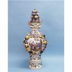 An important antique German Meissen porcelain...
