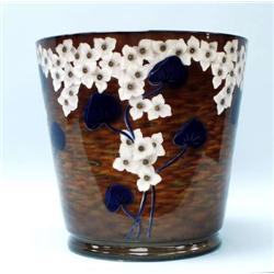 ART NOUVEAU - A pair of German faience jardin...