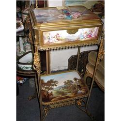 A very good antique French Sevres porcelain d...