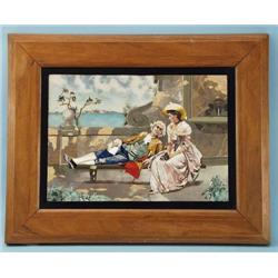 An important antique Italian pietra dura plaq...