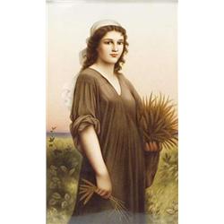 "RUTH" - A large antique German K.P.M. porcel...