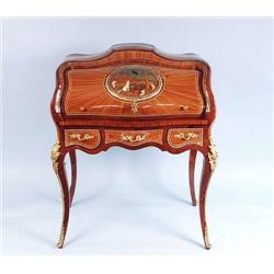 A well carved Italian parquetry and marquetry...