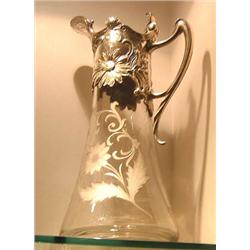 WMF - A German crystal decanter with etched f...