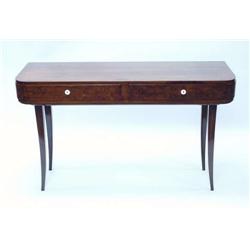 ART DECO - A well carved French burl walnut a...