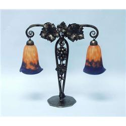 ART NOUVEAU - A good wrought iron leaf decora...