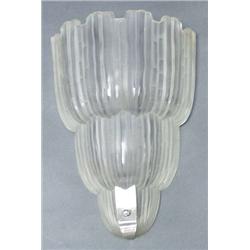 ART DECO - A good pair of French frosted art...