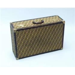 FENDI - A "1950's" wooden railway trunk cover...