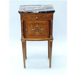 A pair of antique French transitional style b...