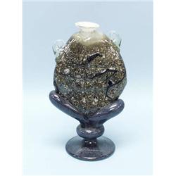 An unusual Central-European coloured glass va...