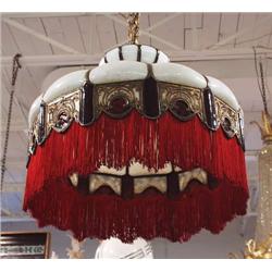 An early 20th century American leaded glass h...