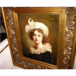 19th century English school. "Portrait of a Y...