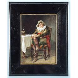 AUGUST KNOOP (1856-1918) German school. "Cava...