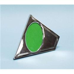 A geometrical design sterling silver easel pi...