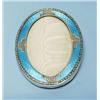 Image 1 : An unusual antique silver and enamel frame. O...