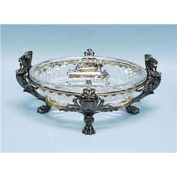 CHRISTOFLE, PARIS - An antique silver patinat...