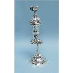 A repousse decorated Central-European sterlin...