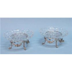 A good pair of antique French sterling silver...