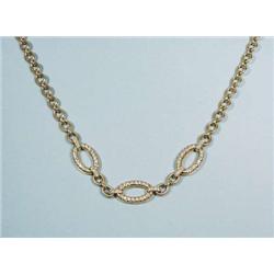 BULGARI - An 18 kt. gold link chain necklace...