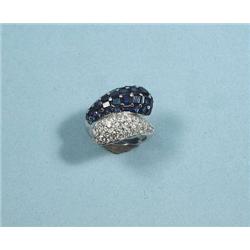 A very good Van Cleef design platinum and dia...