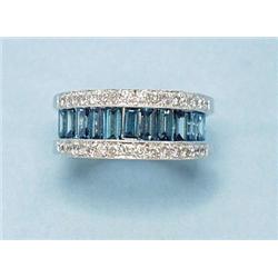 An unusual 18 kt. white gold and diamond cock...