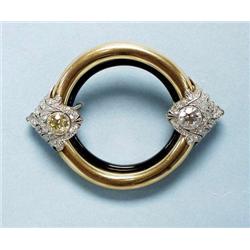 ART DECO - An important 18 kt. yellow gold, o...