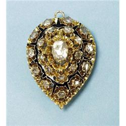 A very good 18 kt. yellow gold and diamond la...