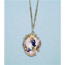 A turn of the century gold cartouche shaped r...