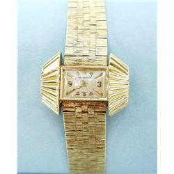 A 1950's 18 kt. yellow gold Jaeger Le Coultre...